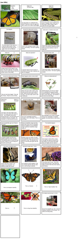 StoryKit Second Grade Carroll caterpillar project 1